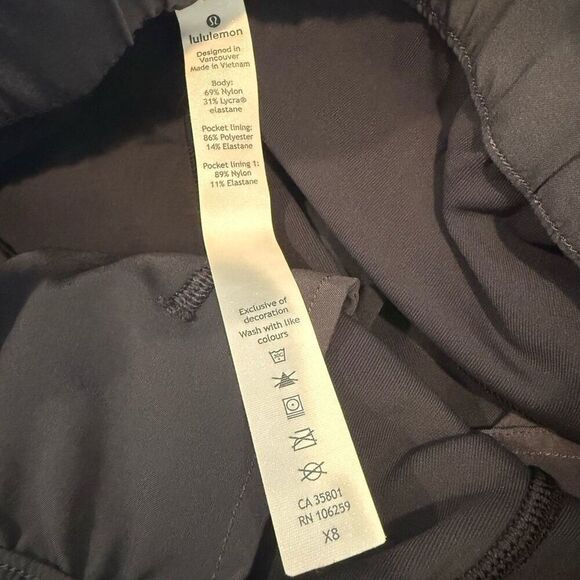 Lululemon On The Fly Pants Charcoal Camo Size 2 - Picture 8 of 8